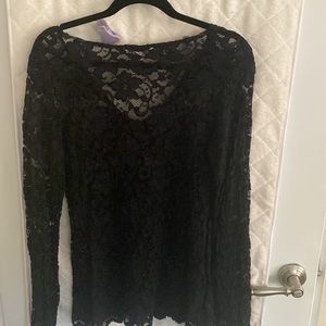 Vintage sheer lace top